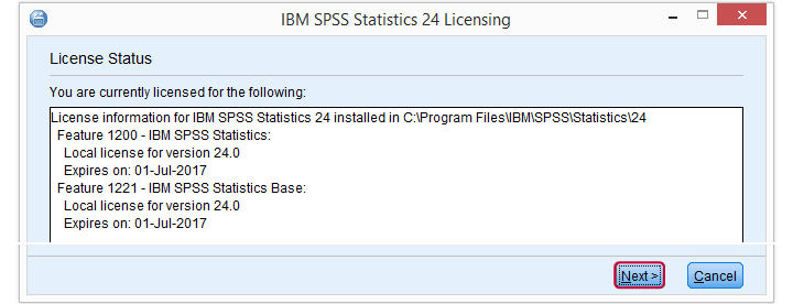 ibm spss license key